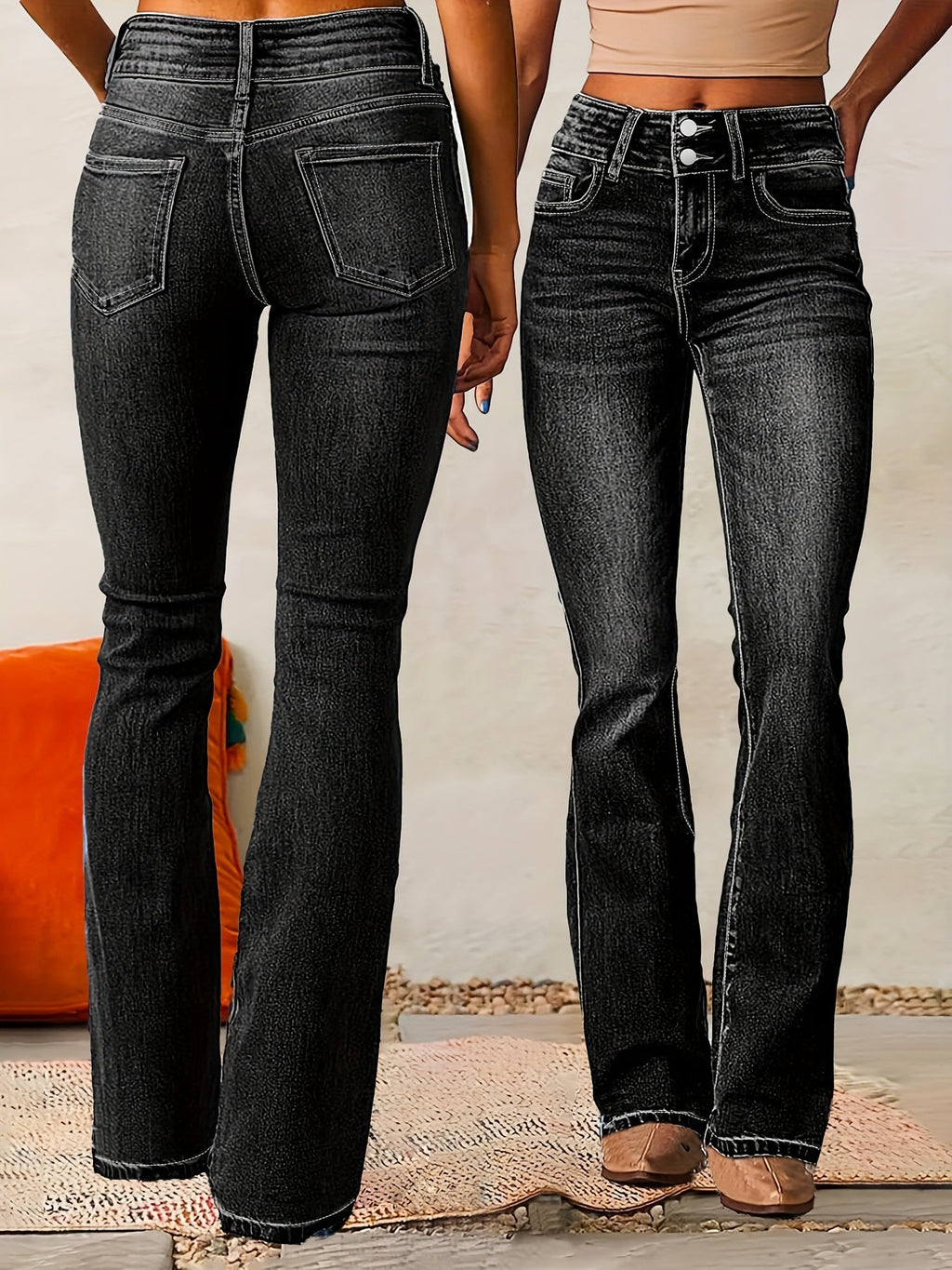 Liva | High Waisted Flared Pants