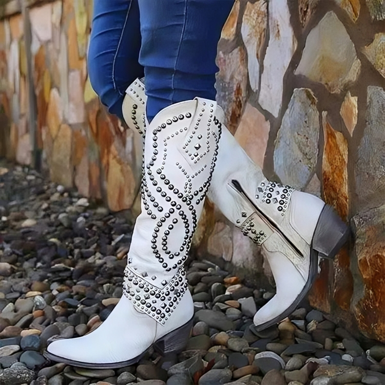 Paige | Western Knee-High Boots