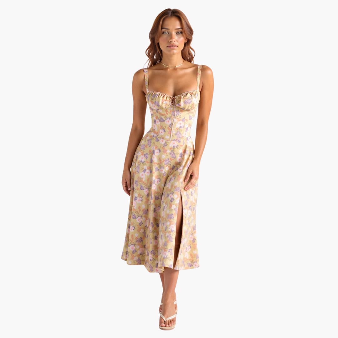 Elle | Corset Midi Dress