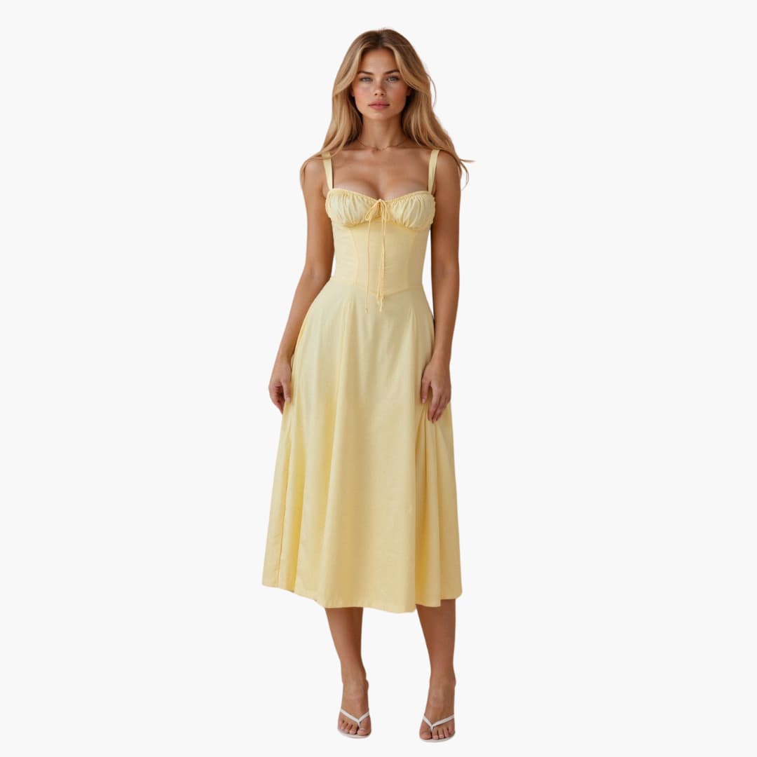 Elle | Corset Midi Dress