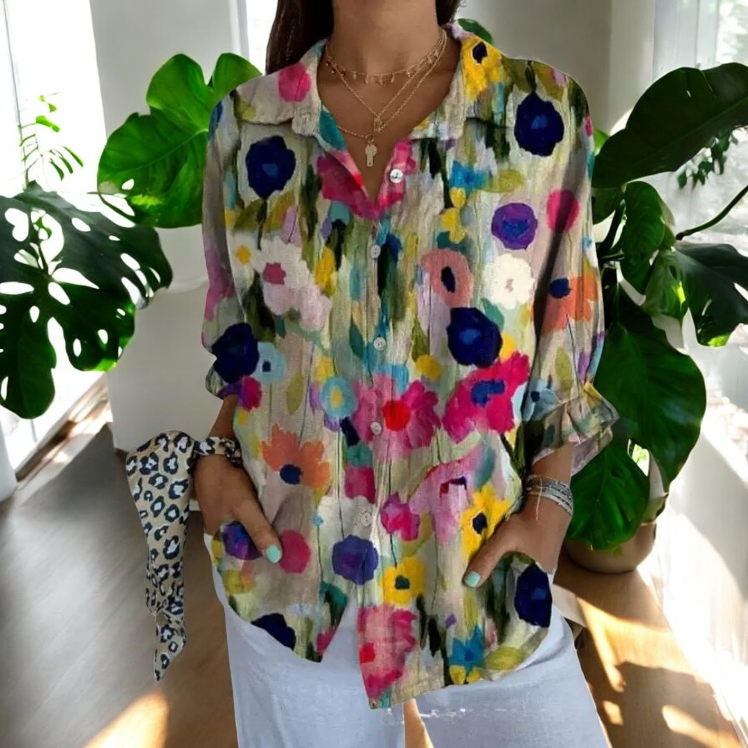 Erika | Vintage Flower Blouse