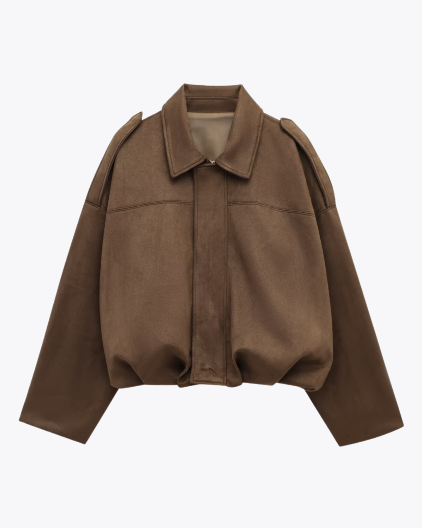 Mette | Suede Bomber Jacket