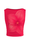 Lexine | Floral Pop Sleeveless Top