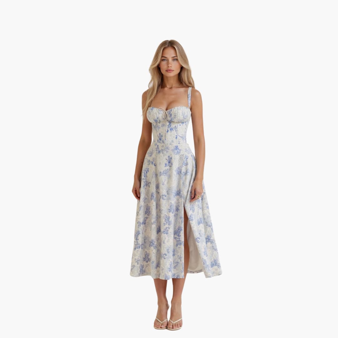 Elle | Corset Midi Dress