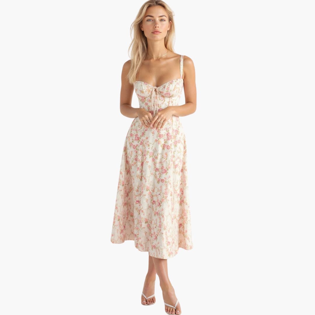 Elle | Corset Midi Dress