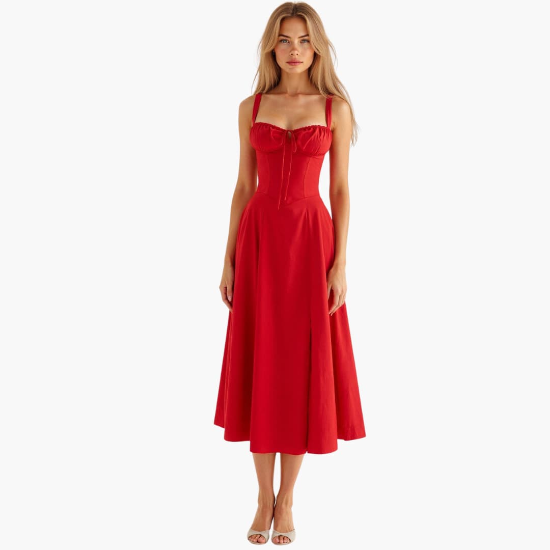 Elle | Corset Midi Dress