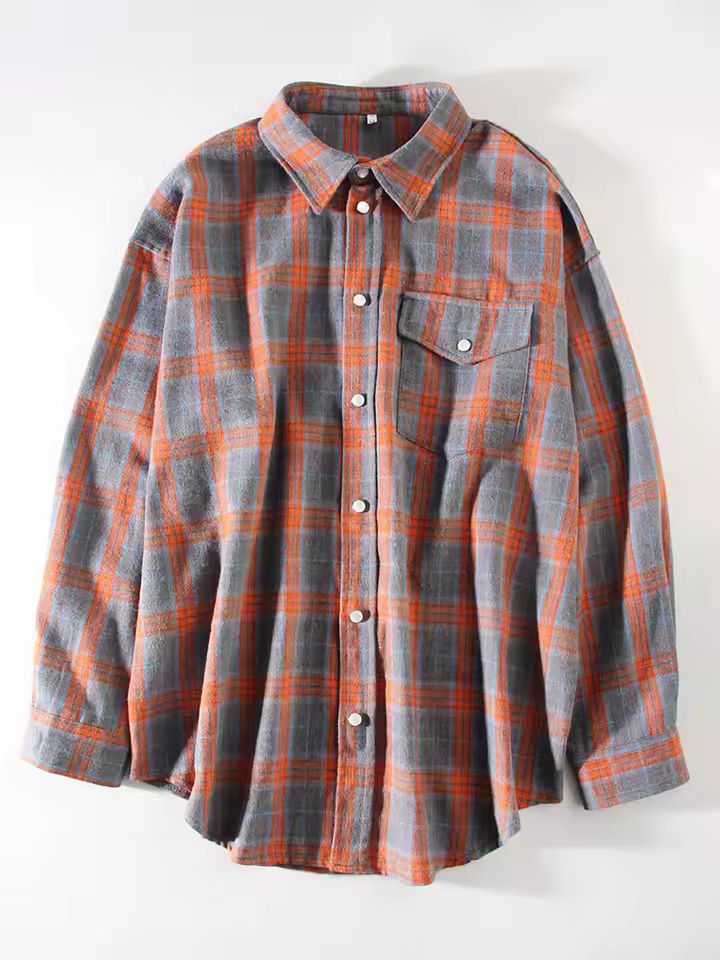 Susan | Oversized Vintage Check Shirt
