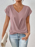 Ines | V-Neck Top with Knot Detail