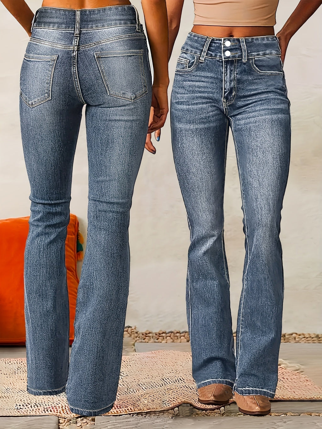 Liva | High Waisted Flared Pants