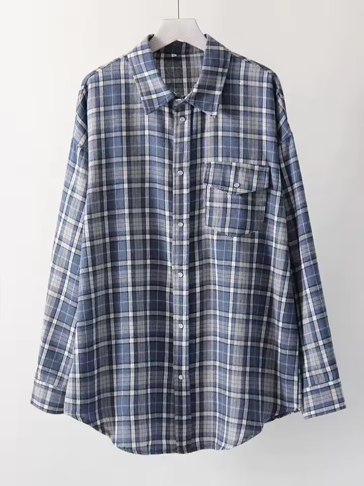 Susan | Oversized Vintage Check Shirt