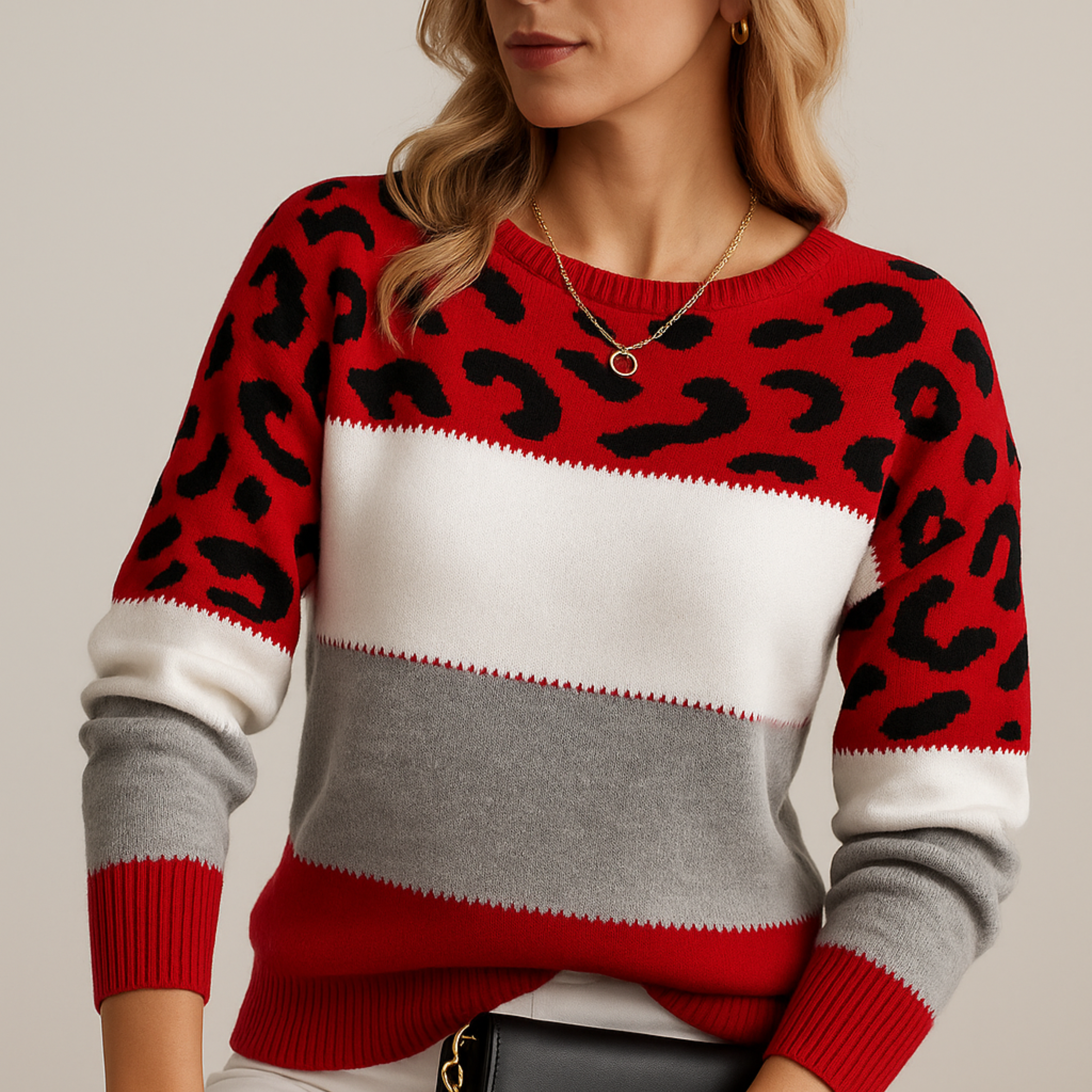 Lora | Leopard Elegance Sweater