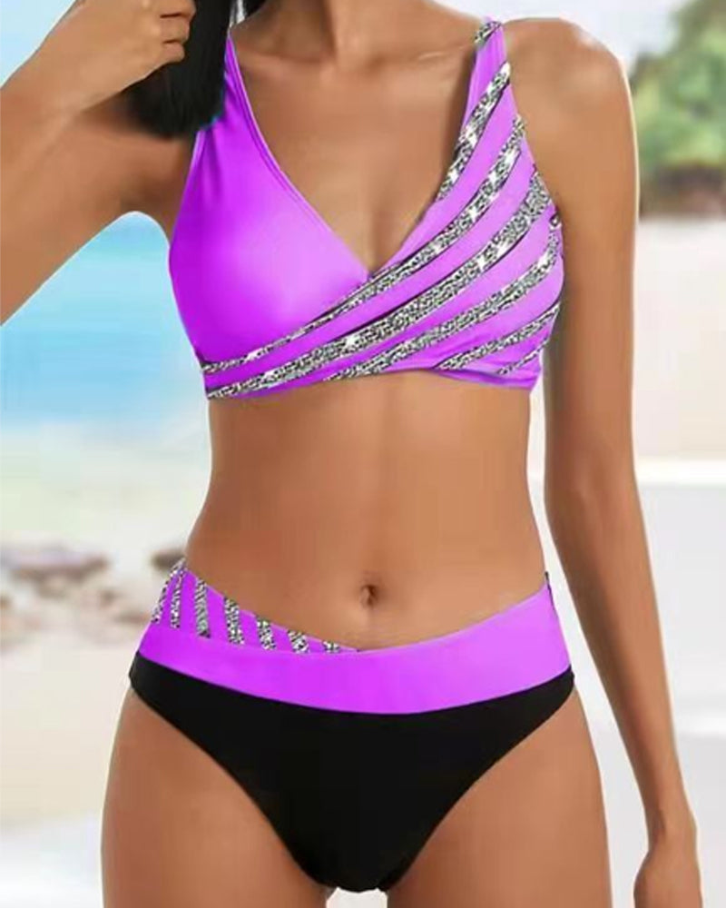 Nina | Warm Bikini with print