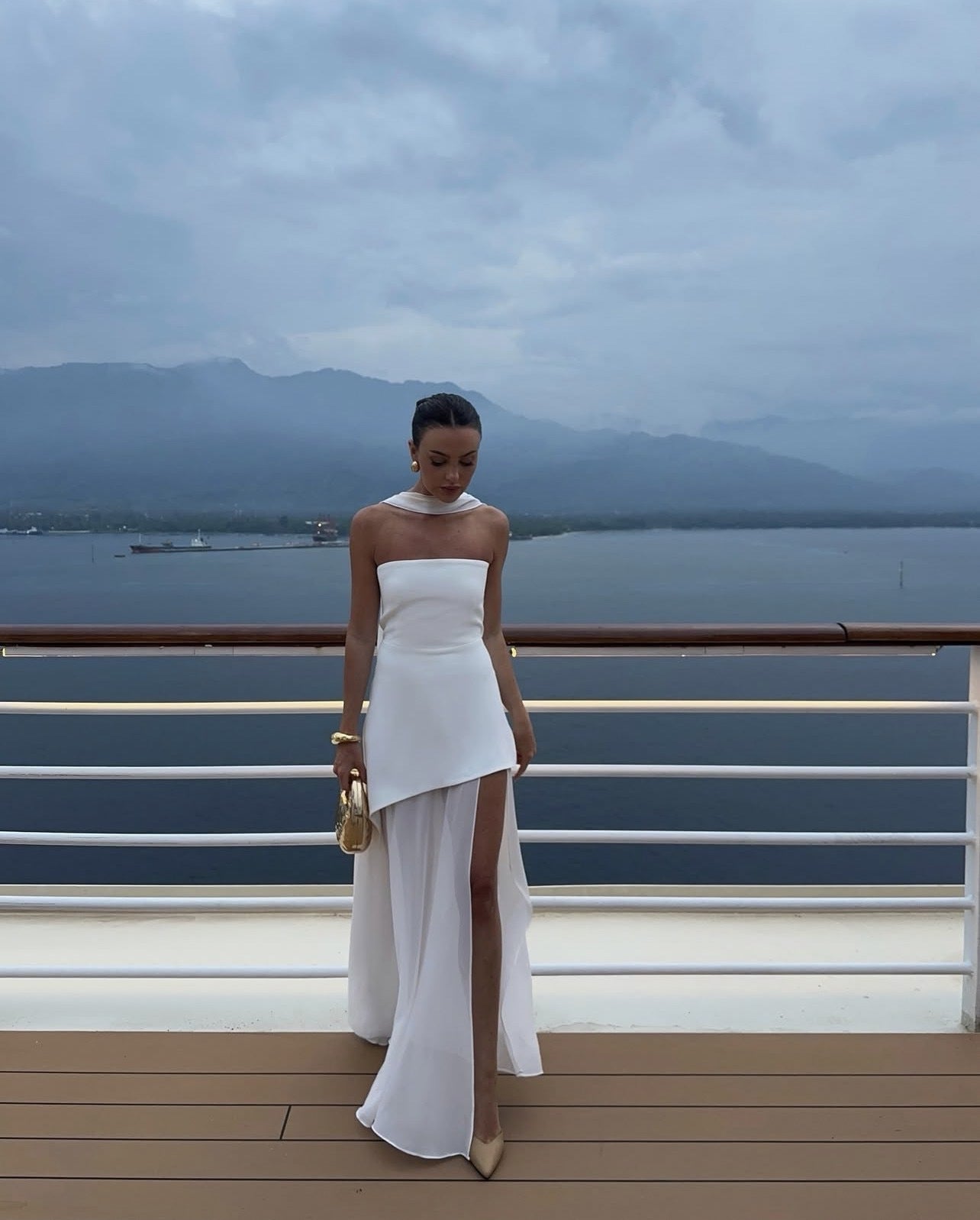Persia | Edge & Flow Strapless Maxi Dress