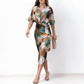 Roxane  | Belted V-Neck Maxi Dress
