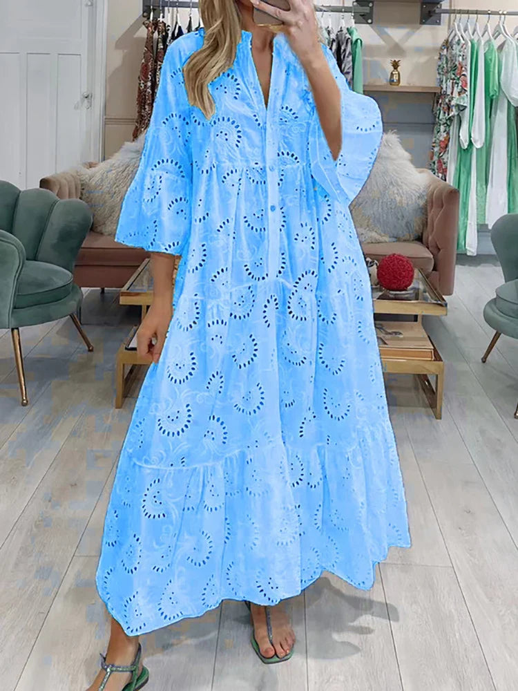 Meilin | Embroidered Maxi Dress