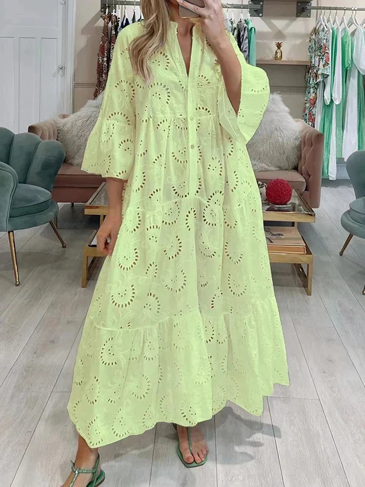 Meilin | Embroidered Maxi Dress