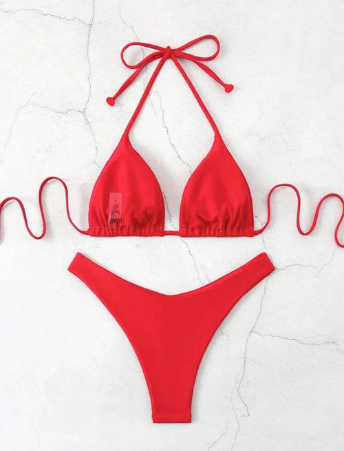 Carla | Lace-Up Bikini Set