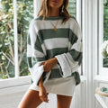 Lily | Trendy Knitted Sweater with Stripes