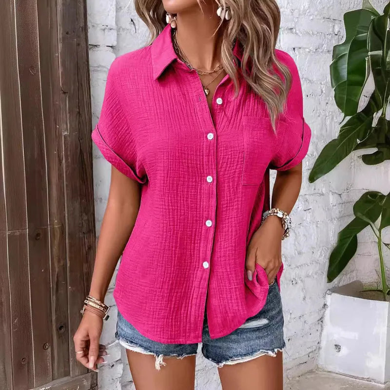 Esme | Airy Blouse with Button Closure