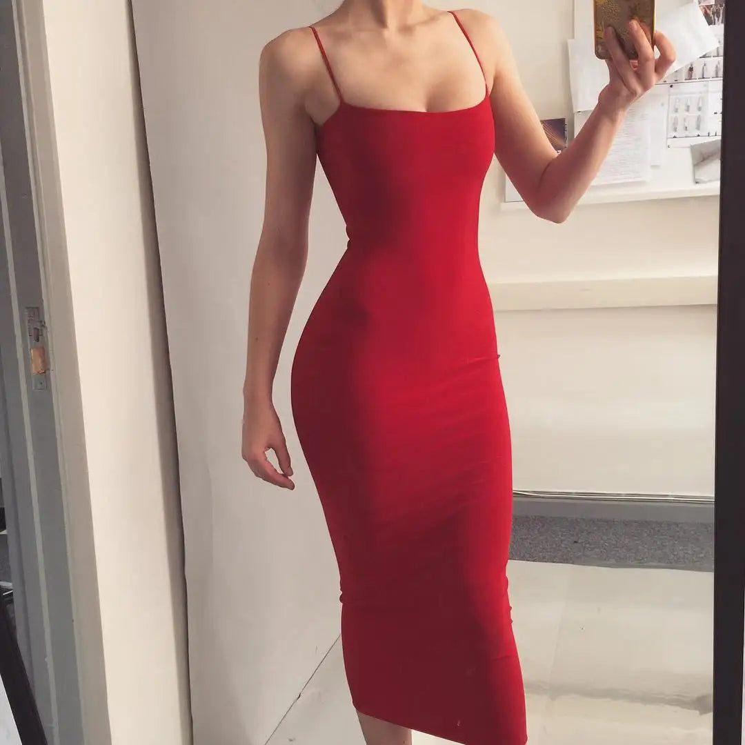 Jasmine | Glamorous Spaghetti Strap Dress
