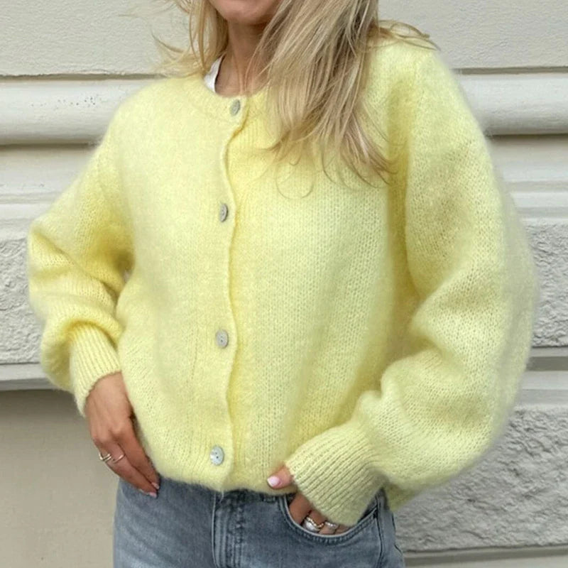 Charli | Trendy Knitted Button Sweater