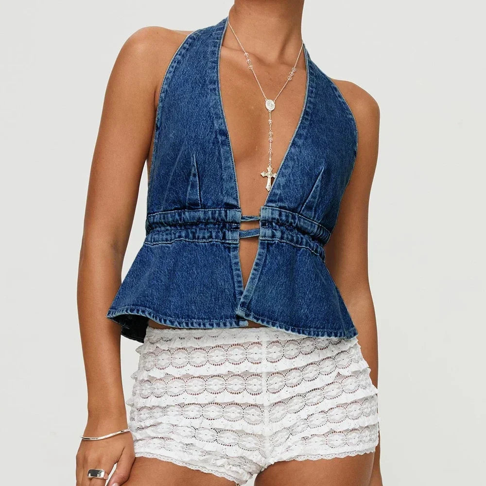 Althea | Tie Back Halter Top