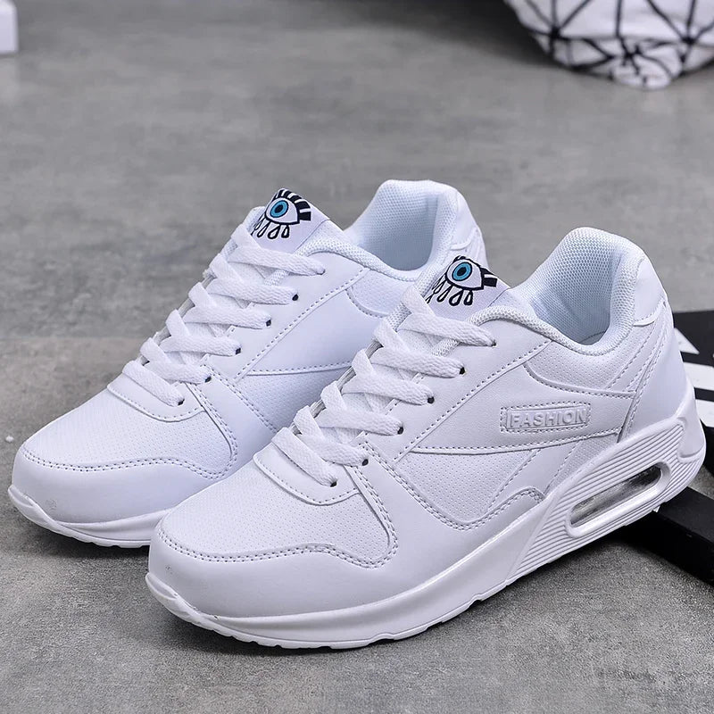Ivory | High-Sole Sneakers