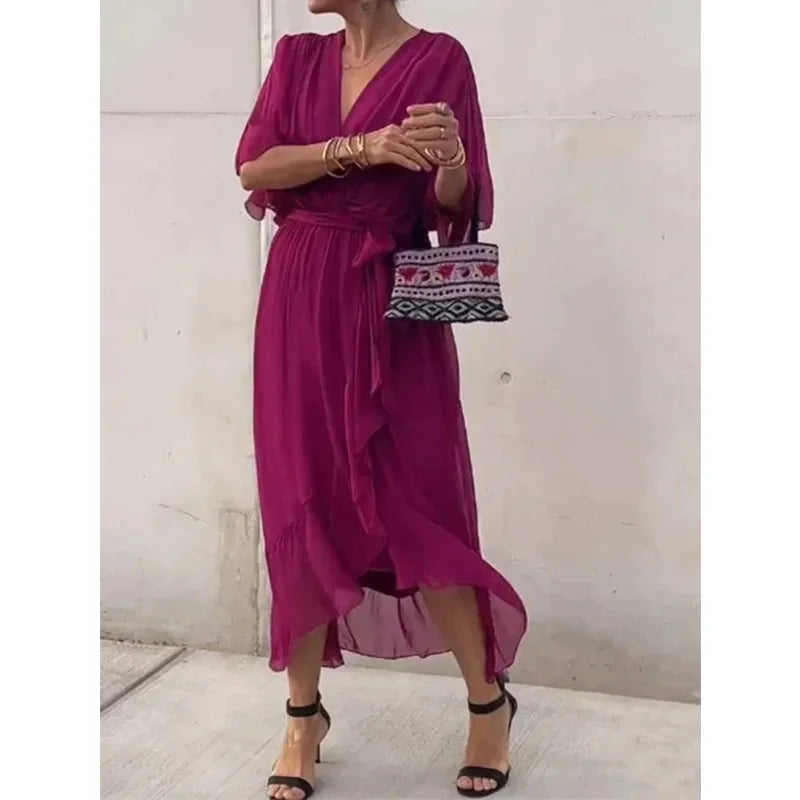 Sanya | Dress with flowing sleeves