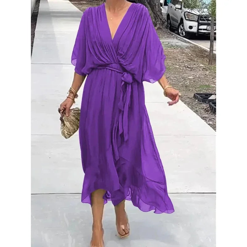 Sanya | Dress with flowing sleeves