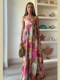 Lylah | Flowy Strapless Maxi Dress