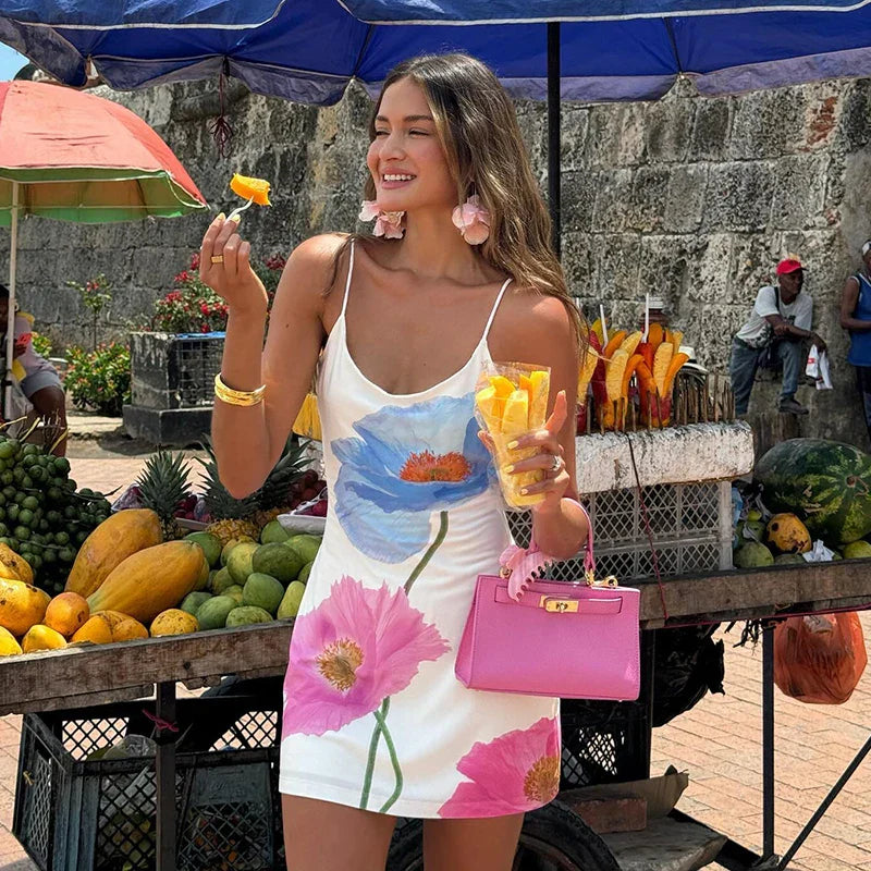 Rosie | Open Back Floral Dress