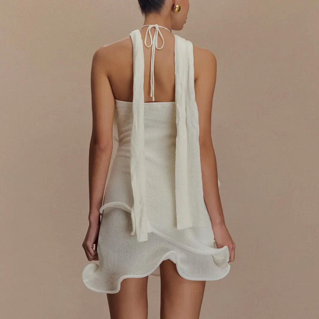 Geraldine | Halter Mini Dress