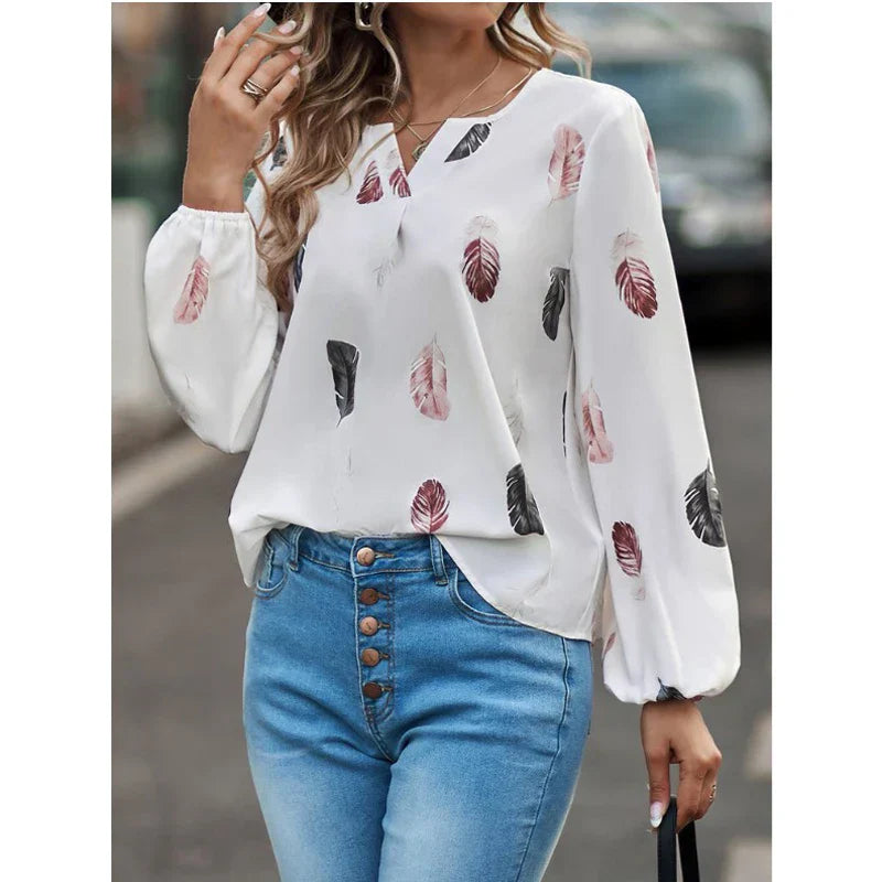 Maureen | Feather Detail Blouse
