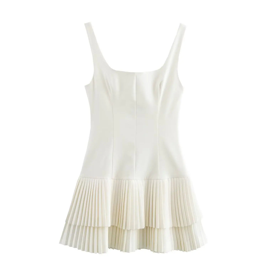 Dania | Elegant Square Neck Mini Dress