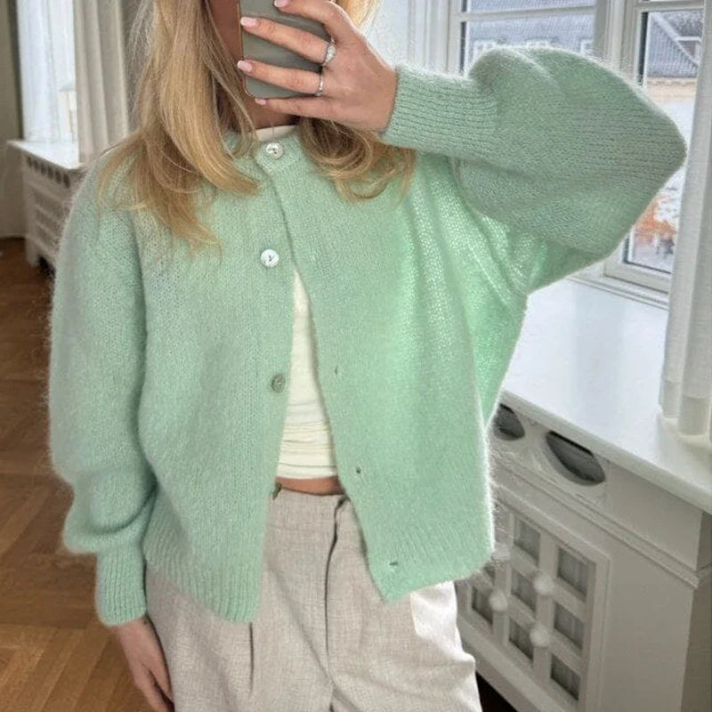 Charli | Trendy Knitted Button Sweater