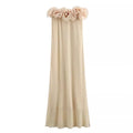 Venice | Elegant Flower Strapless Dress