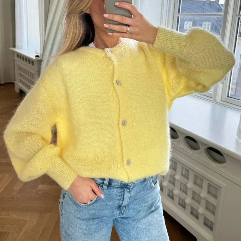Charli | Trendy Knitted Button Sweater