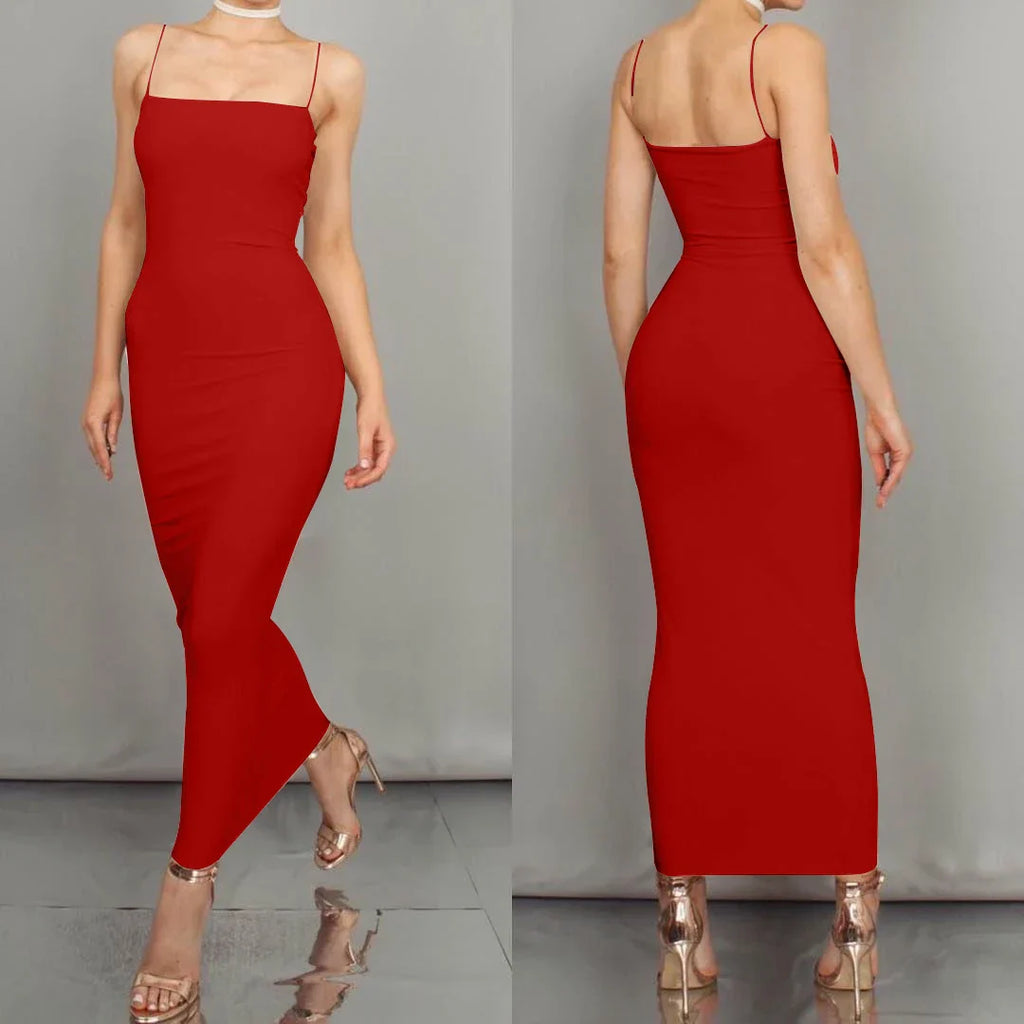 Jasmine | Glamorous Spaghetti Strap Dress