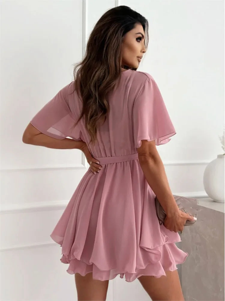Eunice | Chic V-Neck Mini Dress