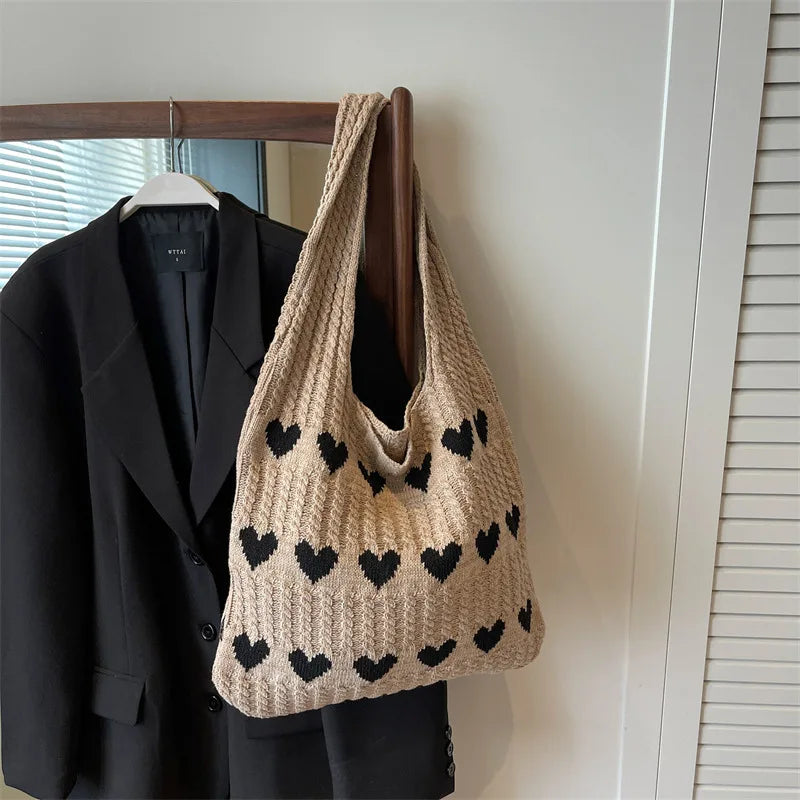 Amara | Heart Print Bag