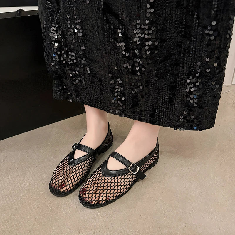 Remi | Airy Ballerinas with Adjustable Strap
