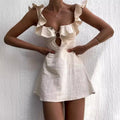 Corina | Sleeveless Ruffle Mini Dress