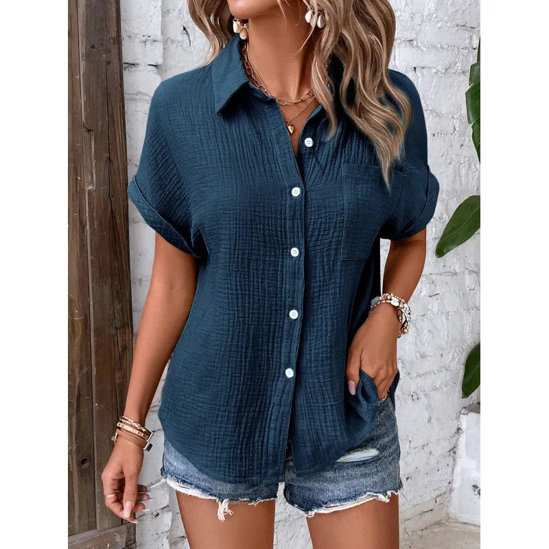 Esme | Airy Blouse with Button Closure
