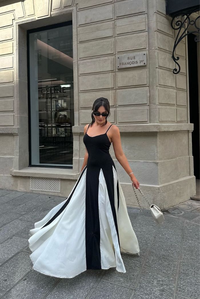 Leticia | Flowline Maxi Dress