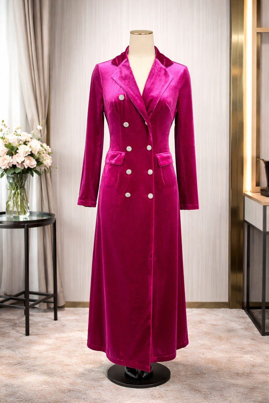 Zandra | Velvet Maxi Dress