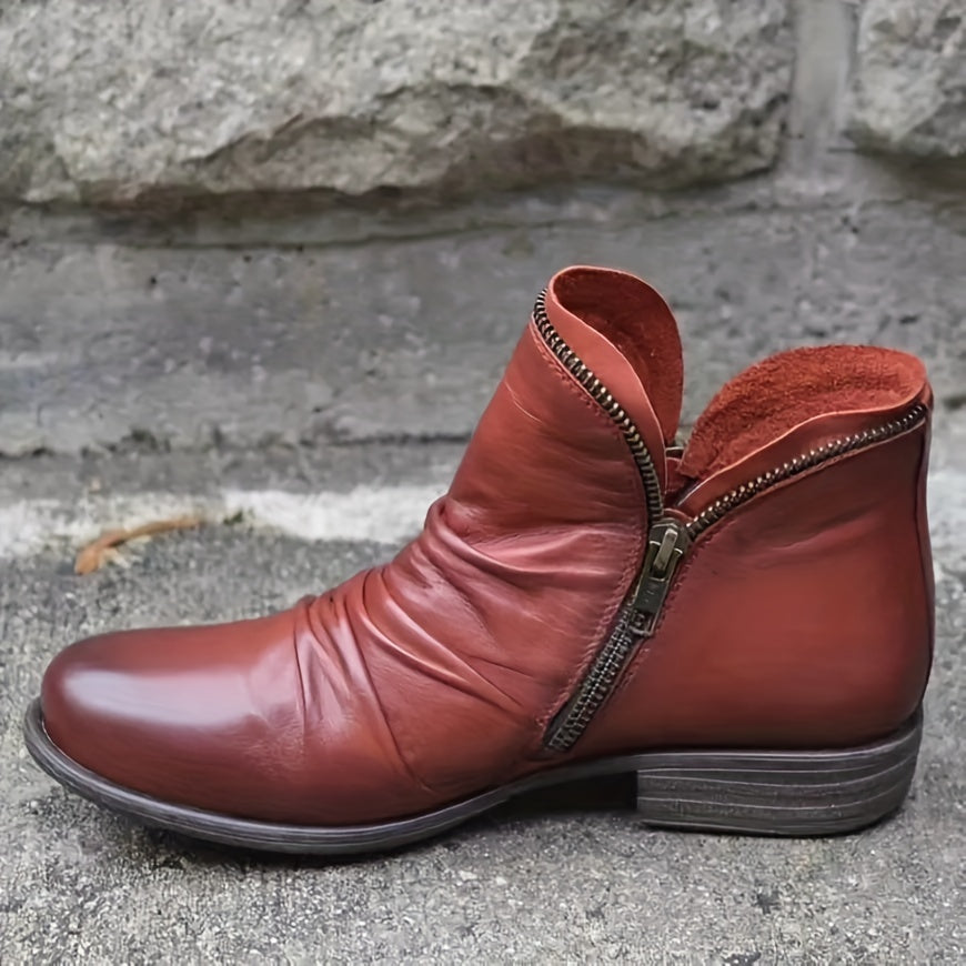 Maria | Side-Zip Ankle Boots