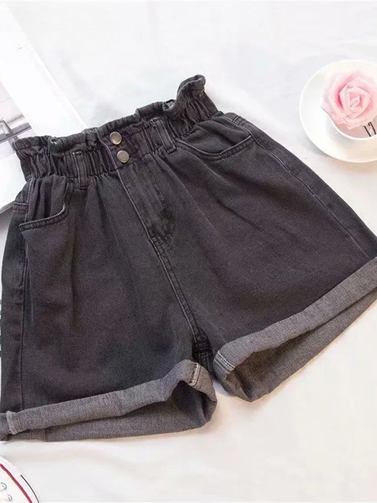 Diana  | Denim High Waisted Shorts