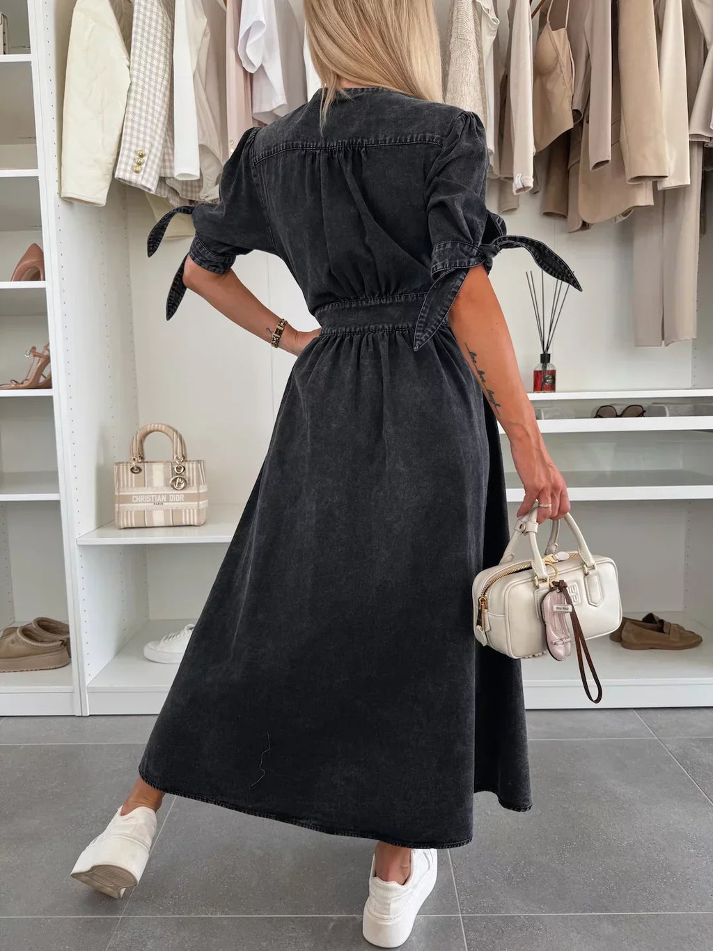 Ava | Radiant Denim Dress