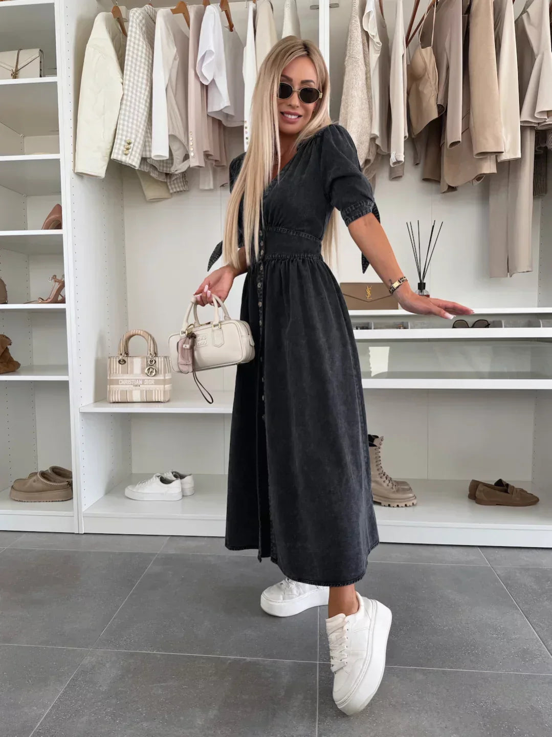 Ava | Radiant Denim Dress
