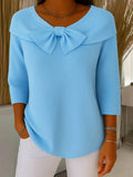 Elaine | Soft Touch Bow Sweater